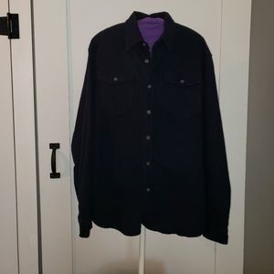 Eddie Bauer Navy-Blue Flannel Shirt